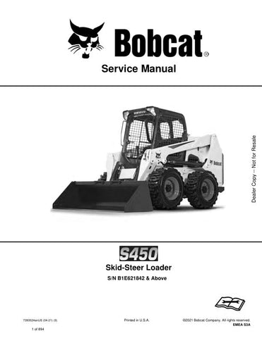 Unlock the full potential of your BOBCAT S450 Skid-Steer Loader with the comprehensive Service Manual (Part Number: 7393524). This PDF file is an essential resource for both seasoned professionals and DIY enthusiasts, providing detailed maintenance procedures, troubleshooting tips, and schematics to keep your equipment running smoothly. With easy navigation and clear illustrations, you can quickly find the information you need to perform repairs and ensure optimal performance. Invest in this manual today to