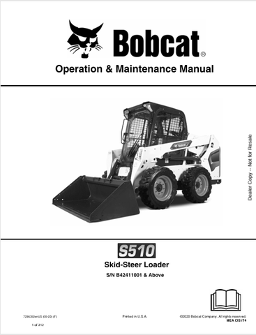  Discover the comprehensive operation and maintenance manual for the Bobcat S510 Skid-Steer Loader. Download the PDF for essential insights and guidelines.