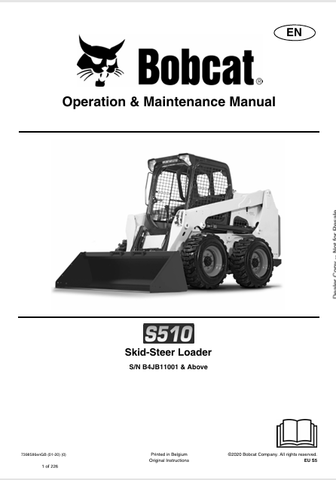 Discover the comprehensive operation and maintenance manual for the Bobcat S510 Skid-Steer Loader. Download the PDF for essential insights and guidelines.