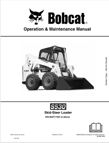  Discover the comprehensive operation and maintenance manual for the Bobcat S530 Skid-Steer Loader. Download the PDF for essential insights and guidelines.