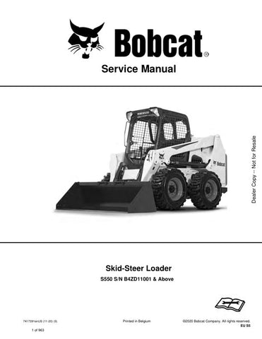 Enhance your maintenance capabilities with the BOBCAT S550 B4ZD11001 & UP Skid-Steer Loader Service Manual (7417391) in PDF format. This comprehensive guide provides detailed instructions, diagrams, and troubleshooting tips to ensure your skid-steer loader operates at peak performance. Perfect for both professionals and DIY enthusiasts, this manual empowers you to tackle repairs and maintenance with confidence, saving you time and money. Download your copy today and keep your equipment running smoothly!