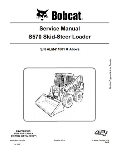 Enhance your maintenance capabilities with the BOBCAT S570 Loader Service Manual (ALM411001 & UP). This comprehensive PDF file provides detailed instructions, diagrams, and troubleshooting tips specifically designed for the S570 Skid-Steer Loader. With easy navigation and clear visuals, you can efficiently perform repairs and ensure optimal performance of your equipment. Invest in this essential resource to save time and reduce downtime, keeping your loader running smoothly for years to come.