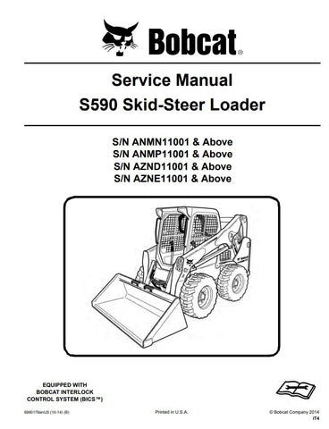 Enhance your maintenance capabilities with the BOBCAT S590 Service Manual (6990176), designed for models ANMN11001, ANMP11001, AZND11001, AZNE11001, and UP (2010-2014). This comprehensive PDF file provides detailed instructions, diagrams, and troubleshooting tips to ensure your equipment operates at peak performance. With easy navigation and clear visuals, this manual is an essential resource for both professionals and DIY enthusiasts, helping you save time and reduce repair costs. Invest in your machinery'