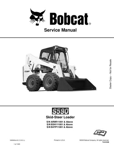 Enhance your maintenance routine with the BOBCAT S590 Skid-Steer Loader Service Manual (PDF File). This comprehensive guide, designed for models AR9R11001, B3H111001, and B4TP11001 & UP, provides detailed instructions and diagrams to ensure your equipment operates at peak performance. With easy navigation and clear troubleshooting tips, this manual is an essential resource for both professionals and DIY enthusiasts, helping you save time and reduce repair costs. Invest in your machinery's longevity and eff