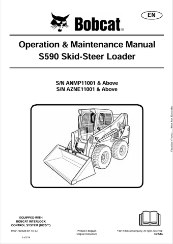 Discover the comprehensive operation and maintenance manual for the Bobcat S590 Skid-Steer Loader. Download the PDF for essential insights and guidelines.