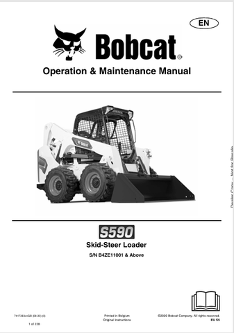Discover the comprehensive operation and maintenance manual for the Bobcat S590 Skid-Steer Loader. Download the PDF for essential insights and guidelines.