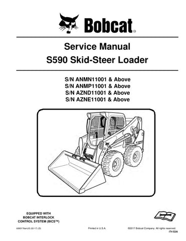Unlock the full potential of your BOBCAT S590 Skid-Steer Loader with the comprehensive Service Manual (Part No. 6990176, dated 02-17). This PDF file is an essential resource for operators and technicians alike, providing detailed maintenance procedures, troubleshooting tips, and specifications to keep your equipment running smoothly. With easy navigation and clear illustrations, you can quickly find the information you need to ensure optimal performance and longevity of your loader. Invest in this manual to
