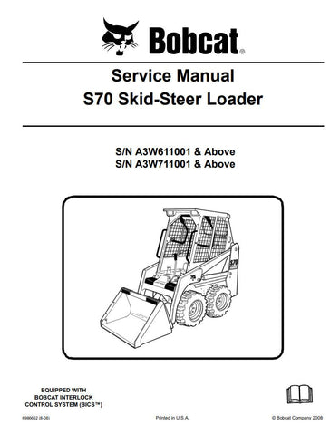 Enhance your maintenance capabilities with the BOBCAT S70 Skid Steer Loader Service Manual (6986662). This comprehensive PDF file covers models A3W611001, A3W711001, and up, providing you with detailed instructions, diagrams, and troubleshooting tips to keep your equipment running smoothly. Whether you're a seasoned technician or a DIY enthusiast, this manual is an essential resource for ensuring optimal performance and longevity of your skid steer loader. Don't miss out on the opportunity to streamline you