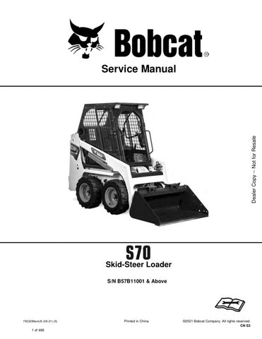 Unlock the full potential of your BOBCAT S70 Loader with the comprehensive Service Manual (B57B11001 & UP) in PDF format. This essential guide, part number 7453296, provides detailed instructions, schematics, and troubleshooting tips to ensure your loader operates at peak performance. Whether you're a seasoned technician or a DIY enthusiast, this manual is your go-to resource for maintenance and repairs, helping you save time and money while keeping your equipment in top shape. Don't miss out on the opportu