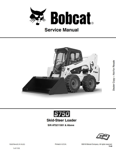 Enhance your maintenance capabilities with the BOBCAT S750 Loader Service Manual (AT5211001 & UP). This comprehensive PDF file, part number 7252370, provides detailed instructions and diagrams to ensure your loader operates at peak performance. With easy navigation and clear illustrations, this manual is an essential resource for both professionals and DIY enthusiasts, allowing you to troubleshoot issues, perform routine maintenance, and maximize the lifespan of your equipment. Invest in your productivity a