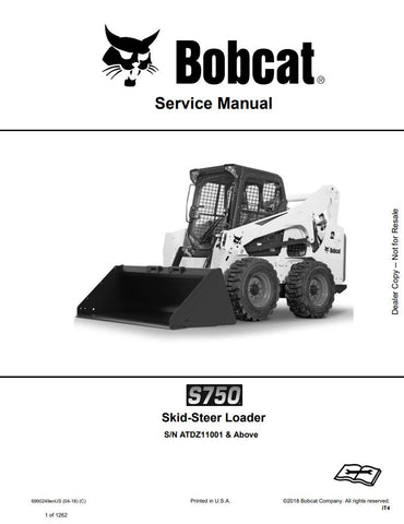 Enhance your maintenance capabilities with the BOBCAT S750 Loader Service Manual (ATDZ11001 & UP). This comprehensive PDF file, part number 6990249, provides detailed instructions, diagrams, and troubleshooting tips to keep your loader running smoothly. Perfect for both professionals and DIY enthusiasts, this manual ensures you have the essential information at your fingertips to perform repairs and maintenance efficiently, ultimately saving you time and money. Invest in your equipment's longevity and perfo