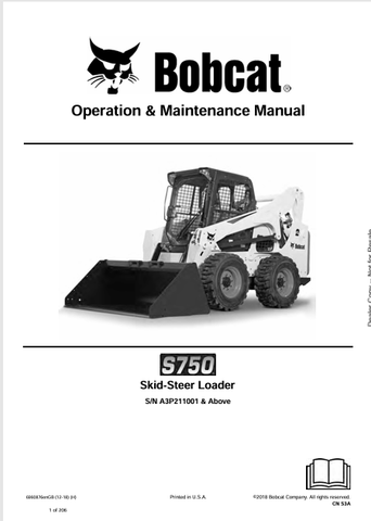 Discover the comprehensive operation and maintenance manual for the Bobcat S750 Skid-Steer Loader. Download the PDF file for expert guidance and tips.