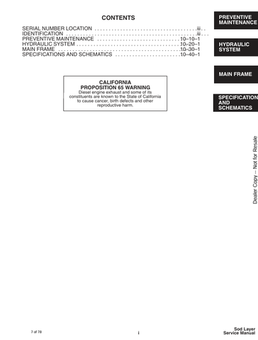 BOBCAT SOD LAYER (6900903) SERVICE MANUAL PDF DOWNLOAD