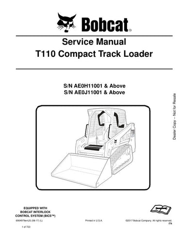 Enhance your maintenance capabilities with the BOBCAT T110 Compact Track Loader Service Manual (6904979). This comprehensive PDF file is designed specifically for models AE0H11001, AE0J11001, and up, providing you with detailed instructions, diagrams, and troubleshooting tips to keep your equipment running smoothly. With easy navigation and clear information, this manual is an essential resource for both professionals and DIY enthusiasts, ensuring you can perform repairs and maintenance with confidence. Don