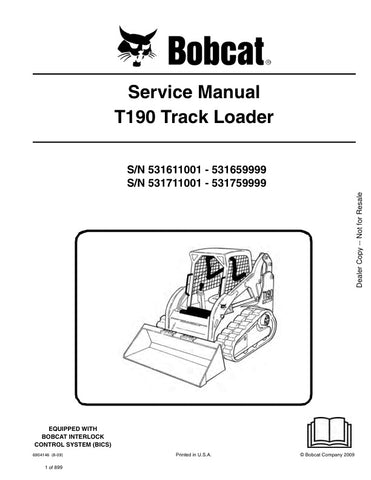 Unlock the full potential of your BOBCAT T190 with the comprehensive Service Manual (Part No. 6904146) available in a convenient PDF format. This essential guide covers models 531611001, 531659999, 531711001, and 531759999, providing detailed instructions for maintenance, troubleshooting, and repairs. Ensure your equipment runs smoothly and efficiently with expert insights at your fingertips, making it easier to keep your machine in top condition and minimize downtime. Perfect for both seasoned professional