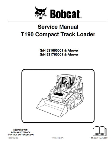  Enhance your maintenance capabilities with the BOBCAT T190 Service Manual (Part Numbers: 531660001, 531760001 & UP). This comprehensive PDF file provides detailed instructions, diagrams, and troubleshooting tips specifically designed for the T190 model, ensuring you can efficiently service and repair your equipment. With easy navigation and clear visuals, this manual is an essential resource for both professionals and DIY enthusiasts, helping you keep your machine running smoothly and prolonging its lifesp