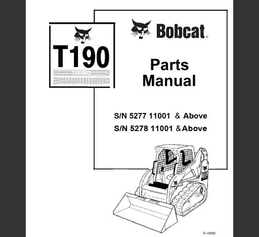  Unlock the full potential of your BOBCAT T190 Compact Track Loader with our comprehensive Parts Catalog Manual in PDF format. This essential resource provides detailed diagrams and specifications, ensuring you have all the information needed for efficient maintenance and repairs.