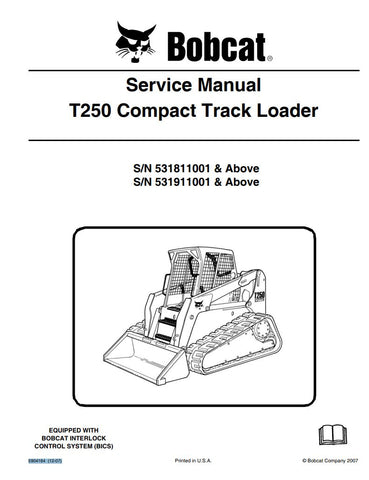 Enhance your maintenance capabilities with the BOBCAT T250 Service Manual (Part Numbers: 531811001, 531911001 & UP). This comprehensive PDF file provides detailed instructions, diagrams, and troubleshooting tips to ensure your equipment operates at peak performance. Perfect for both seasoned professionals and DIY enthusiasts, this manual is an essential resource for efficient repairs and upkeep, saving you time and money while extending the life of your BOBCAT T250. Don't miss out on the opportunity to keep