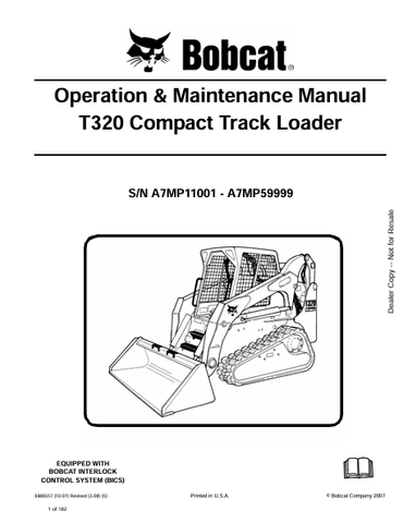 Discover the comprehensive operation and maintenance manual for the Bobcat T320 Compact Track Loader. Download the PDF file for essential insights and guidelines.