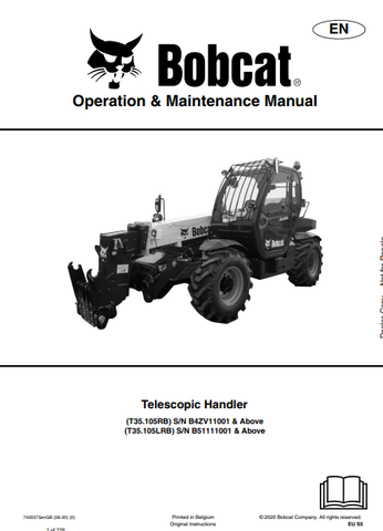 Discover the comprehensive operation and maintenance manual for the BOBCAT T35.105RB and T35.105LRB telescopic handlers. Download the PDF now for expert guidance.