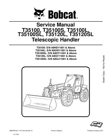 Unlock the full potential of your BOBCAT equipment with the comprehensive Service Manual (6986766) for models T35100, T35100S, T35100L, T35100SL, T35120L, and T35120SL. This PDF file, covering the years 2008 to 2012, provides detailed instructions, diagrams, and troubleshooting tips to ensure your machinery operates at peak performance. Whether you're a seasoned technician or a DIY enthusiast, this manual is an essential resource for maintenance and repair, helping you save time and money while keeping your