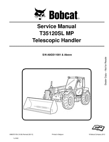 Enhance your maintenance capabilities with the BOBCAT T35120SL MP Telehandler Service Manual (6986767). This comprehensive PDF file, covering models from 2008 to 2012, provides detailed insights into servicing and troubleshooting your telehandler, ensuring optimal performance and longevity. With easy navigation and clear illustrations, this manual is an essential resource for both professionals and DIY enthusiasts looking to keep their equipment in top shape. Don't miss out on the opportunity to streamline 