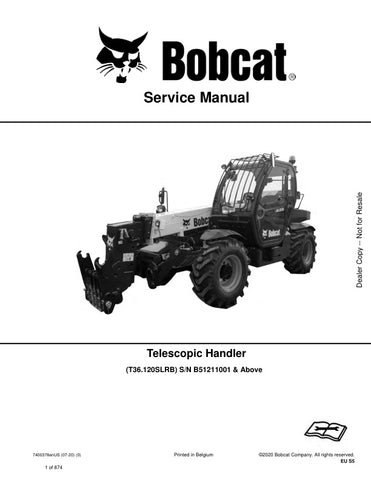 Enhance your maintenance capabilities with the BOBCAT T36,120SLRB Service Manual (7400378). This comprehensive PDF file, covering models B51211001 and up, provides detailed instructions and diagrams to ensure your equipment operates at peak performance. With easy navigation and clear information, this manual is an essential resource for both professionals and DIY enthusiasts, helping you troubleshoot issues and perform routine maintenance with confidence. Invest in your machinery's longevity and efficiency 