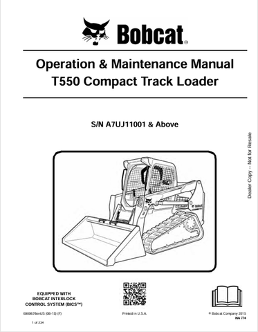 Discover the comprehensive operation and maintenance manual for the Bobcat T550 Compact Track Loader. Download the PDF for expert guidance and tips.