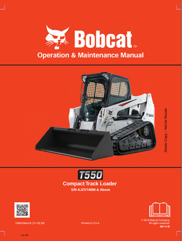  Discover the comprehensive operation and maintenance manual for the Bobcat T550 Compact Track Loader. Download the PDF for expert guidance and tips.