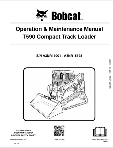 Discover the comprehensive operation and maintenance manual for the Bobcat T590 Compact Track Loader. Download the PDF for expert guidance and tips.