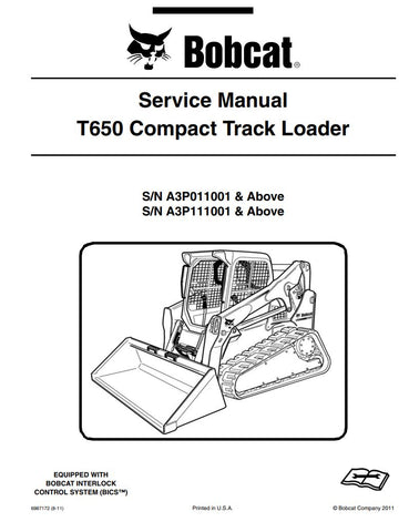 Unlock the full potential of your BOBCAT T650 with the comprehensive A3P011001, A3P111001 & UP Service Manual (6987172) in PDF format. This essential resource provides detailed maintenance guidelines, troubleshooting tips, and repair procedures to keep your equipment running smoothly and efficiently. With easy navigation and clear illustrations, this manual is designed for both seasoned professionals and DIY enthusiasts, ensuring you have the knowledge needed to tackle any service task with confidence. Don'