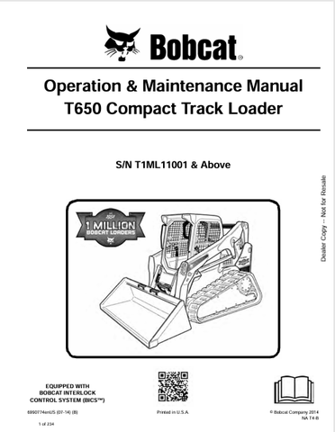  Discover the comprehensive operation and maintenance manual for the Bobcat T650 Compact Track Loader. Download the PDF for expert guidance and tips.