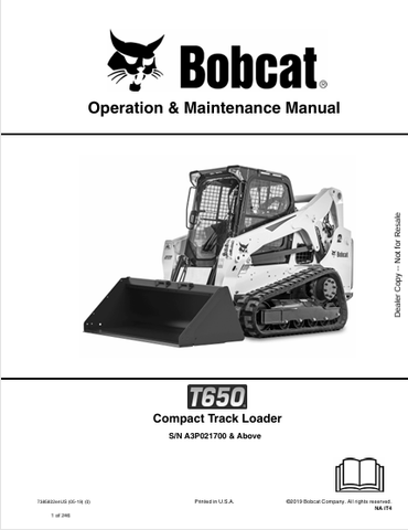 Discover the comprehensive operation and maintenance manual for the Bobcat T650 Compact Track Loader. Download the PDF for expert guidance and tips.