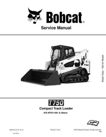 Enhance your maintenance capabilities with the BOBCAT T750 Loader Service Manual (ATF611001 & UP). This comprehensive PDF file, part number 6990261, provides detailed instructions, diagrams, and troubleshooting tips to keep your loader running smoothly. Perfect for both professionals and DIY enthusiasts, this manual ensures you have the knowledge to perform repairs and maintenance efficiently, saving you time and money. Invest in your equipment's longevity and performance today!