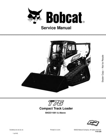 Unlock the full potential of your BOBCAT T76 Loader with the comprehensive Service Manual (Part No. 7323984). This PDF file is an essential resource for maintenance and repair, providing detailed diagrams, troubleshooting tips, and step-by-step instructions tailored for models B4CE11001 and up. Ensure your equipment runs smoothly and efficiently, saving you time and money on costly repairs. Invest in this manual today and keep your loader in peak condition for all your heavy-duty tasks.
