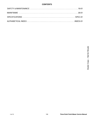 BOBCAT THREE-POINT FINISH MOWER (6989546) SERVICE MANUAL PDF FILE