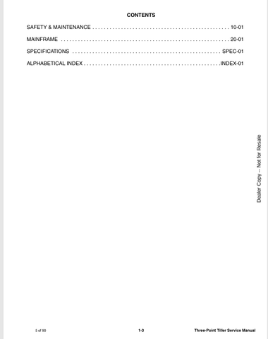 BOBCAT THREE-POINT TILLER (6990373) SERVICE MANUAL PDF DOWNLOAD