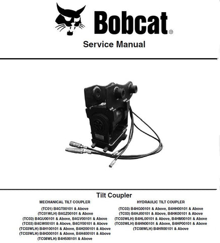 Enhance your maintenance capabilities with the BOBCAT TILT COUPLER SERVICE REPAIR MANUAL. This comprehensive PDF guide is designed specifically for Bobcat tilt couplers, providing you with detailed instructions and insights to ensure optimal performance and longevity of your equipment.