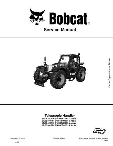 Unlock the full potential of your BOBCAT TL26.60DRB, TL26.60HRB, TL30.60DRB, and TL30.60HRB with the comprehensive Service Manual (7400360). This PDF file is your go-to resource for detailed maintenance procedures, troubleshooting tips, and essential specifications, ensuring your equipment operates at peak performance. With easy navigation and clear illustrations, this manual empowers you to tackle repairs confidently, saving you time and money. Invest in your machinery's longevity and efficiency—download