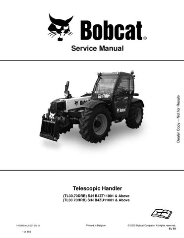 Unlock the full potential of your BOBCAT TL30.70DRB, TL30.70HRB, B4ZT11001, and B4ZU11001 equipment with the comprehensive Service Manual 7400365 in PDF format. This essential guide provides detailed instructions, schematics, and troubleshooting tips to ensure optimal performance and longevity of your machinery. With easy navigation and clear illustrations, you can quickly find the information you need to keep your equipment running smoothly. Invest in this invaluable resource today and maintain your BOBCAT