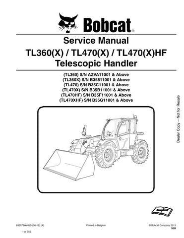 Unlock the full potential of your BOBCAT TL360, TL360X, TL470, TL470X, TL470HF, and TL470XHF with the comprehensive Service Manual (6990790). This PDF file, dated 06-15, provides detailed insights into maintenance, troubleshooting, and repair procedures, ensuring your equipment operates at peak performance. With easy navigation and clear illustrations, this manual is an essential resource for both professionals and DIY enthusiasts, helping you save time and money on repairs. Don't miss out on the opportunit