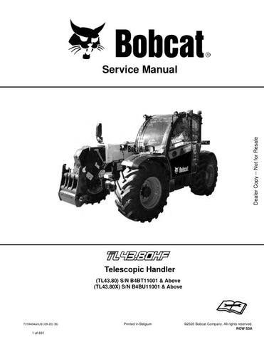  Enhance your maintenance routine with the BOBCAT TL43.80 and TL43.80X Telescopic Handler Service Manual (7318404) in PDF format. This comprehensive guide provides detailed insights into the operation, troubleshooting, and repair of your telescopic handler, ensuring optimal performance and longevity. With easy navigation and clear illustrations, you can quickly find the information you need to keep your equipment running smoothly. Invest in this essential resource to maximize your productivity and minimize 