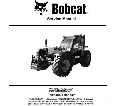 Discover the ultimate resource for maintaining your BOBCAT TL43.80, TL43.80X, and TL43.80X2 telescopic handlers with our comprehensive Service Repair Manual. This PDF file is meticulously designed to provide you with detailed instructions, diagrams, and troubleshooting tips, ensuring that you can keep your equipment running smoothly and efficiently.