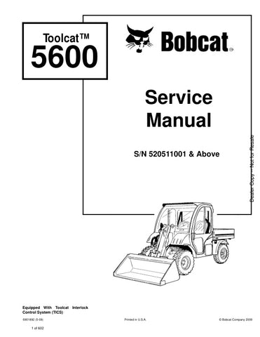 Unlock the full potential of your BOBCAT Toolcat 5600 with the comprehensive Service Manual (6901892) in PDF format. This essential guide, designed for models 520511001 and up, provides detailed instructions, diagrams, and troubleshooting tips to keep your equipment running smoothly. Whether you're a seasoned technician or a DIY enthusiast, this manual is your go-to resource for maintenance and repairs, ensuring optimal performance and longevity of your Toolcat. Don't miss out on the opportunity to enhance 