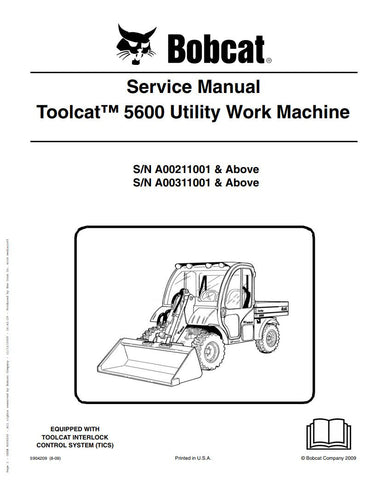 Unlock the full potential of your BOBCAT Toolcat 5600 with the comprehensive Service Manual (5904209). This PDF file is an essential resource for maintenance and repair, providing detailed diagrams, troubleshooting tips, and step-by-step instructions to keep your equipment running smoothly. Whether you're a seasoned technician or a DIY enthusiast, this manual ensures you have the knowledge and guidance needed to tackle any service task with confidence. Don't miss out on the opportunity to enhance your