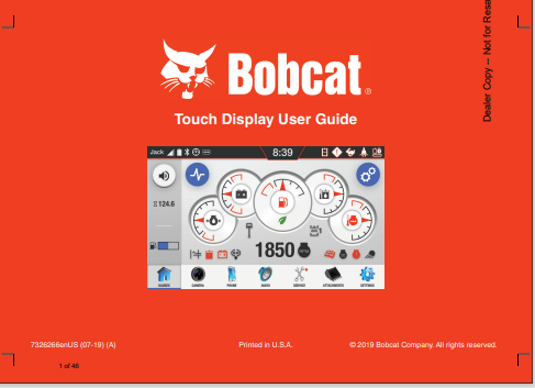  Discover the comprehensive BOBCAT Touch Display User Guide Manual (7326266) in PDF format. Access essential information for optimal usage and troubleshooting.