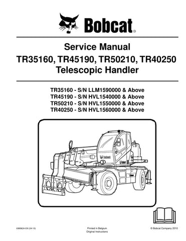 Unlock the full potential of your BOBCAT equipment with the comprehensive Service Manual for models TR35160, TR45190, TR50210, and TR40250 (part number 6989624). This PDF file, covering the years 2004 to 2010, provides detailed maintenance guidelines, troubleshooting tips, and repair procedures to keep your machinery running smoothly. With easy navigation and clear illustrations, this manual is an essential resource for both professionals and DIY enthusiasts, ensuring you can tackle any service task with co