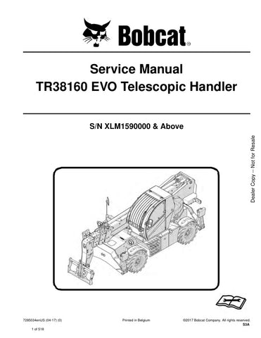 Unlock the full potential of your BOBCAT TR38160 EVO with the comprehensive Service Manual (7285034) designed for models M1590000 and up (04-17). This PDF file is an essential resource for maintenance and repair, providing detailed diagrams, troubleshooting tips, and step-by-step instructions to keep your equipment running smoothly. Ensure optimal performance and longevity of your machine with this invaluable guide at your fingertips.
