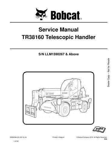 Unlock the full potential of your BOBCAT TR38160 with the comprehensive Service Manual (6990609) for models LLM1590267 and up, covering years 2008 to 2016. This PDF file is an essential resource for maintenance and repair, providing detailed diagrams, troubleshooting tips, and step-by-step instructions to keep your equipment running smoothly. Ensure optimal performance and longevity of your machine with this invaluable guide, designed for both professionals and DIY enthusiasts alike. Don't miss out on the o