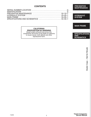 BOBCAT TRENCH COMPACTOR (6900904) SERVICE MANUAL PDF DOWNLOAD